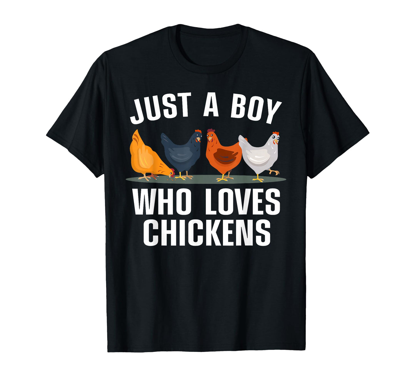 Cute Chicken Design For Men Boys Kids Farming Chicken Lover T-Shirt