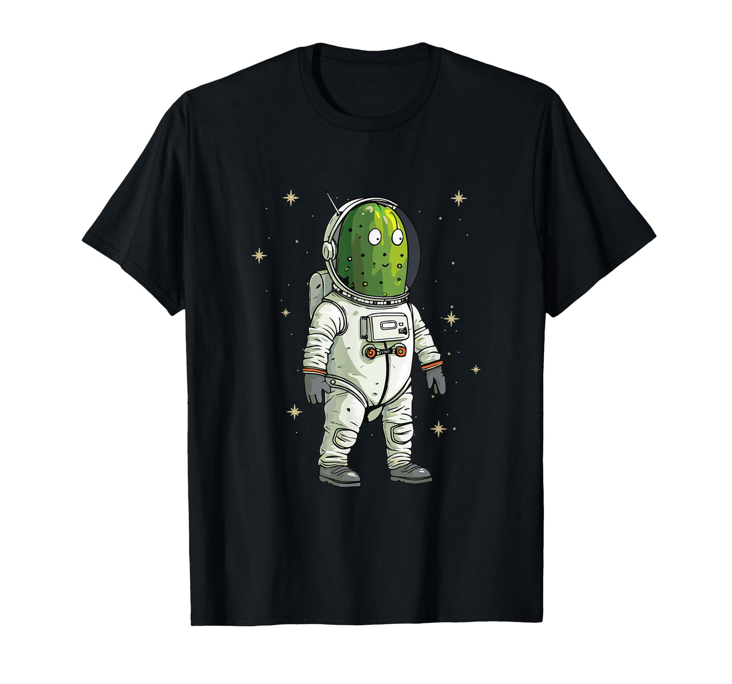 Cute Pickle in Space Universe Spaceman T-Shirt