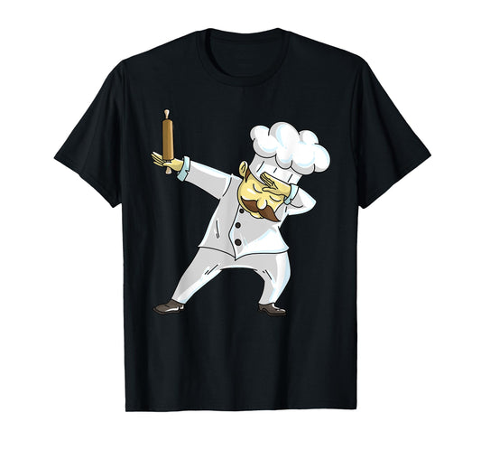 Cute Dabbing Chef | Funny Dab Dance Pastry Cook Food Gift T-Shirt