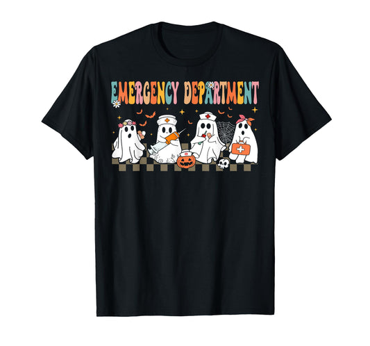 Cute Emergency Department Funny ER Nurse Halloween T-Shirt