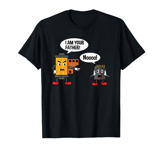 Analog Film Roll & SD Card - Funny Photographer Camera T-Shirt