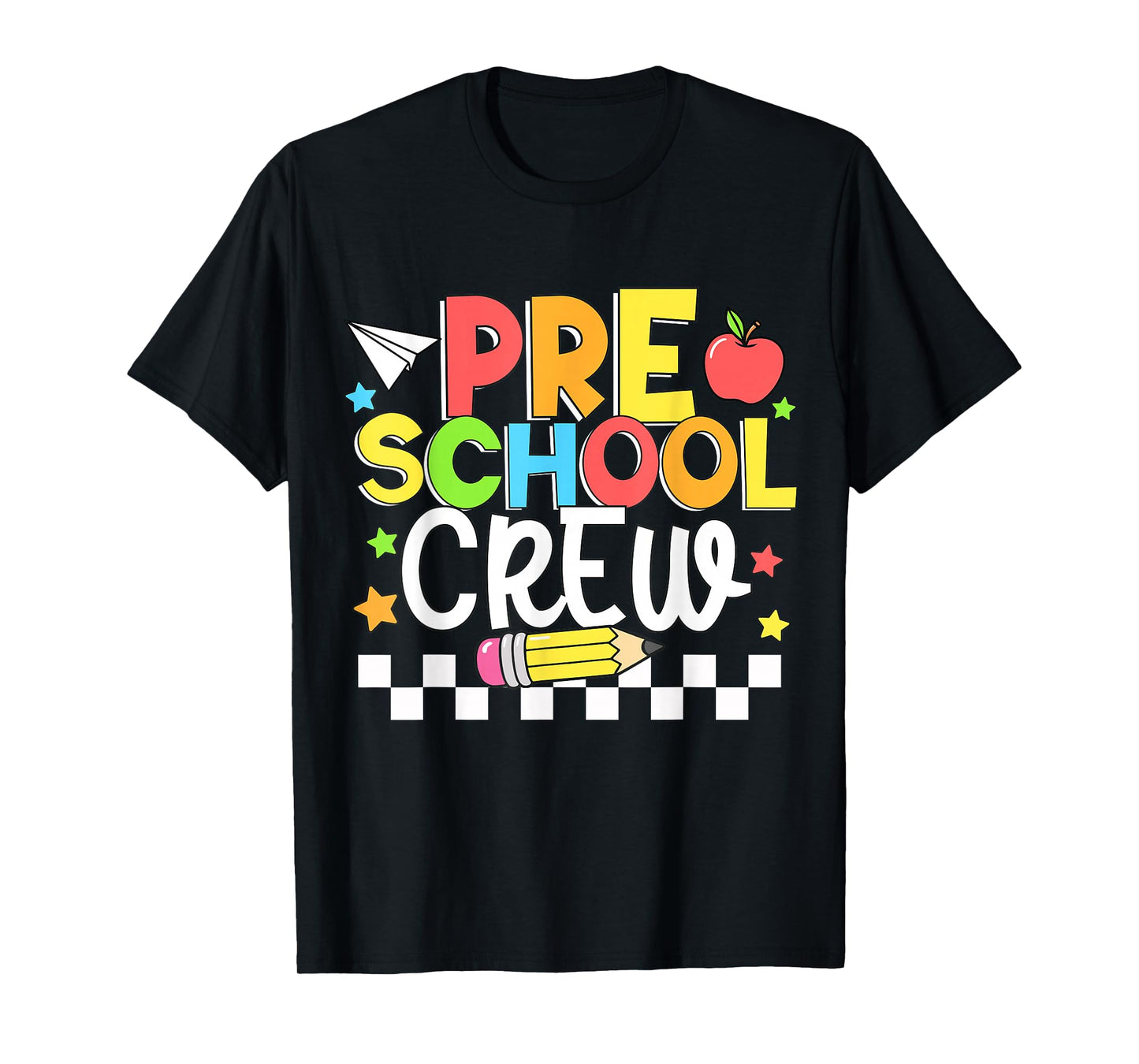 Preschool Crew Happy First Day of School Kids Teacher T-Shirt