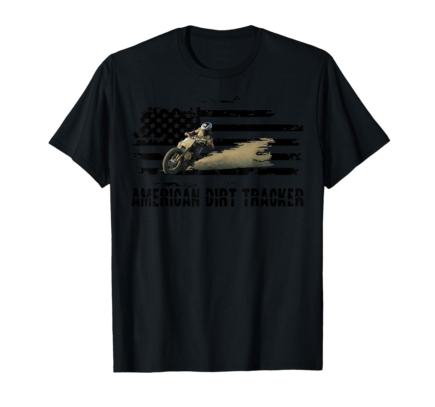 American Dirt Tracker Flat Track Racer Dirt Track T Shirt T-Shirt