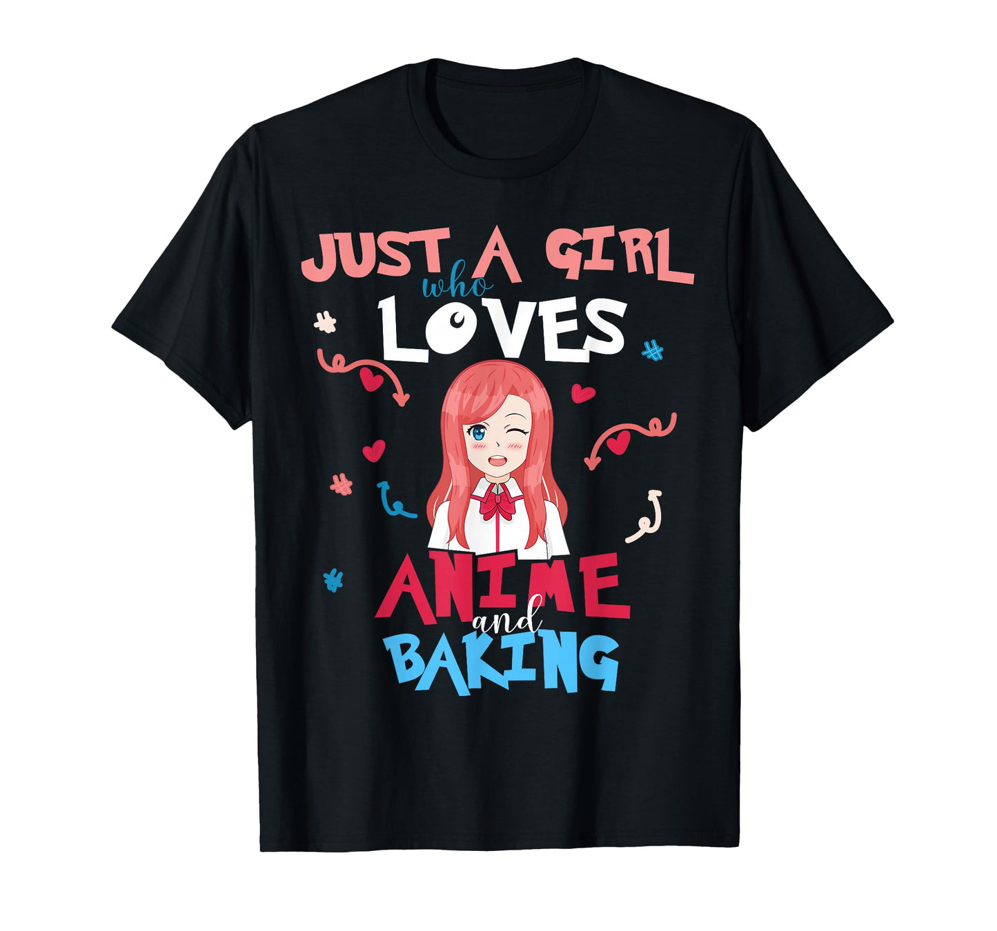 Anime Women Teen Girl Who Loves Baking T-Shirt
