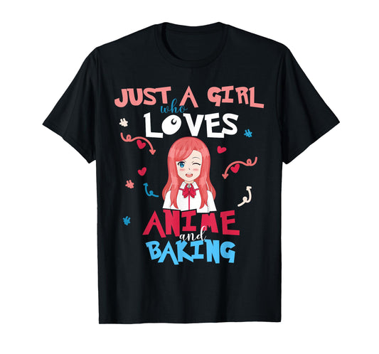 Anime Women Teen Girl Who Loves Baking T-Shirt