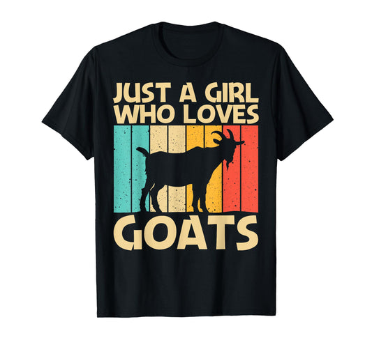 Cool Goat Design For Girls Women Goat Farmer Farming Lovers T-Shirt