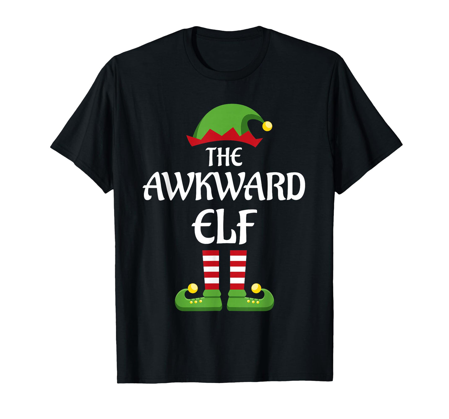 Awkward Elf Family Matching Group Christmas T-Shirt