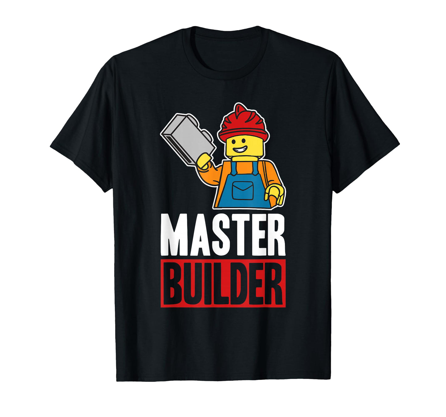 Funny Master Builder Building Blocks Gift Men Women Youth T-Shirt