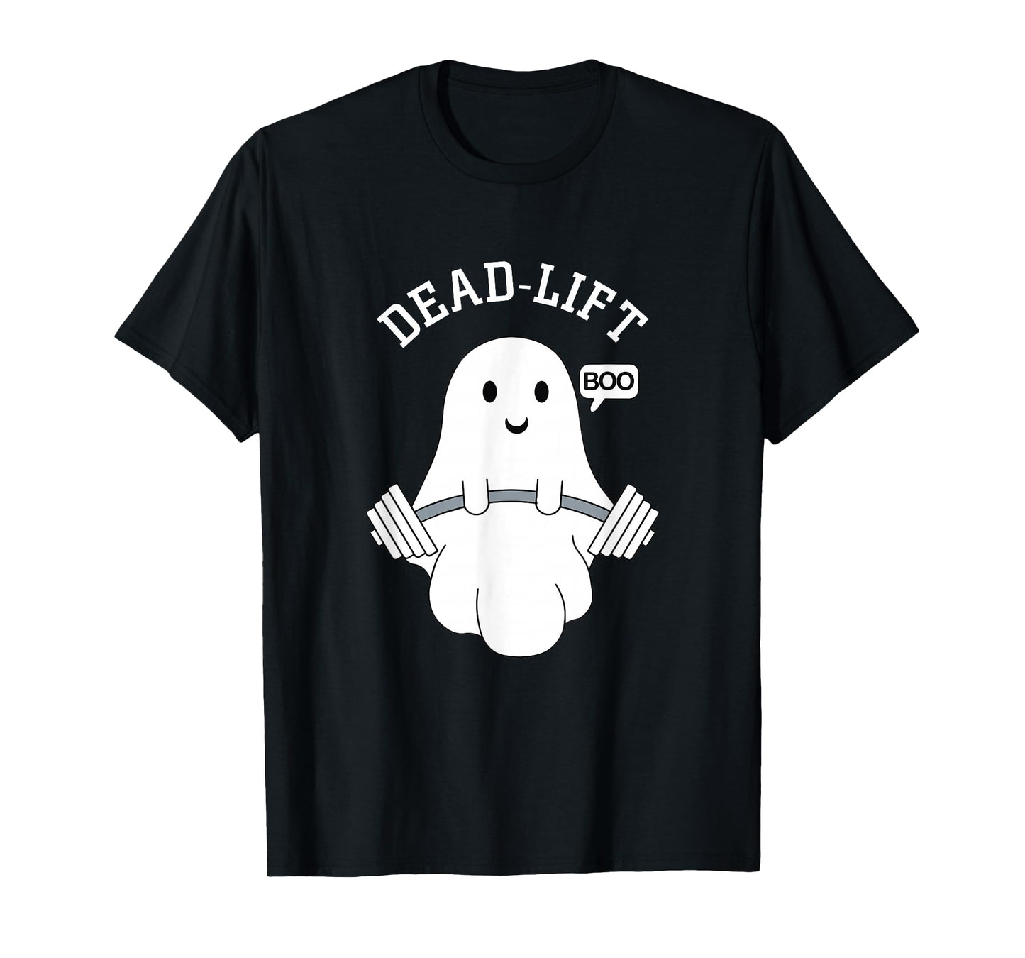 Deadlift Ghost Shirt Funny Halloween Weight Lifting Workout T-Shirt