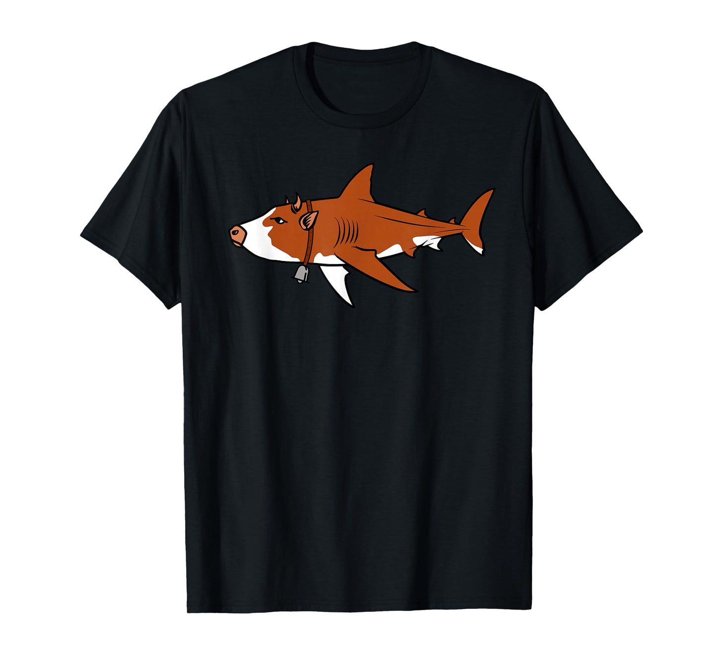 Cow Shark Funny Hybrid Animal Farmers Ranchers Bull Shark T-Shirt