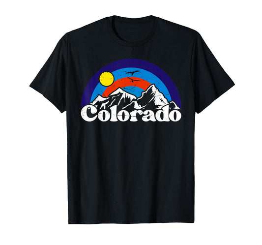 Colorado Retro Mountains Nature Hiking vintage T-Shirt