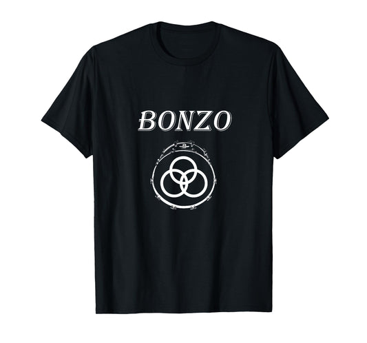 Bonzo Three Rings Symbol Bass Drum T-Shirt