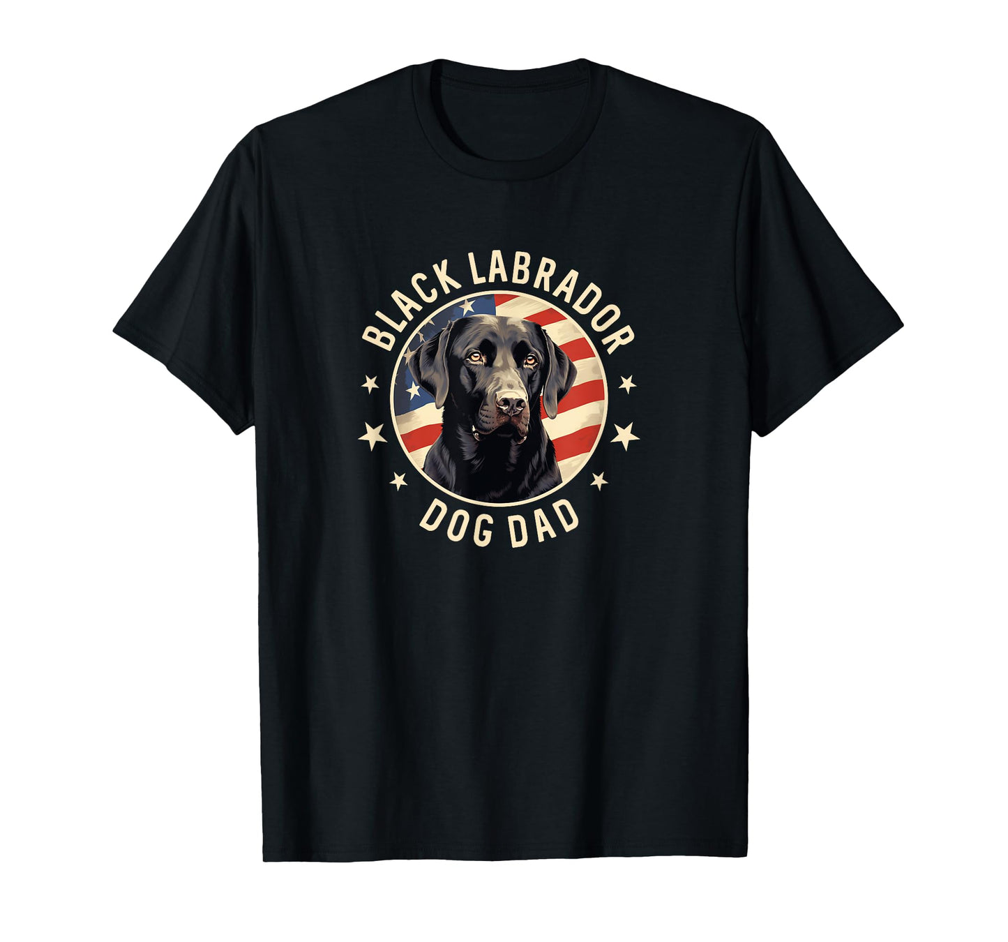 Black Lab Gifts Men, Black Labrador Retriever Dog Dad T-Shirt