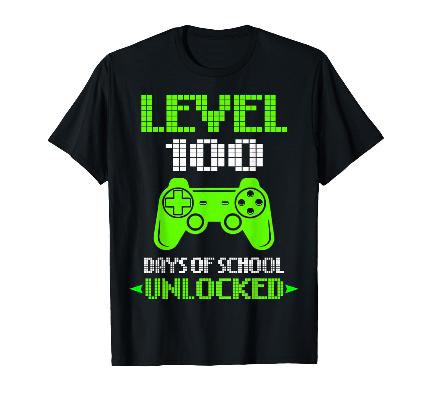 100th Day of School Shirt Kids Video Games Boy Gift Gamer T-Shirt