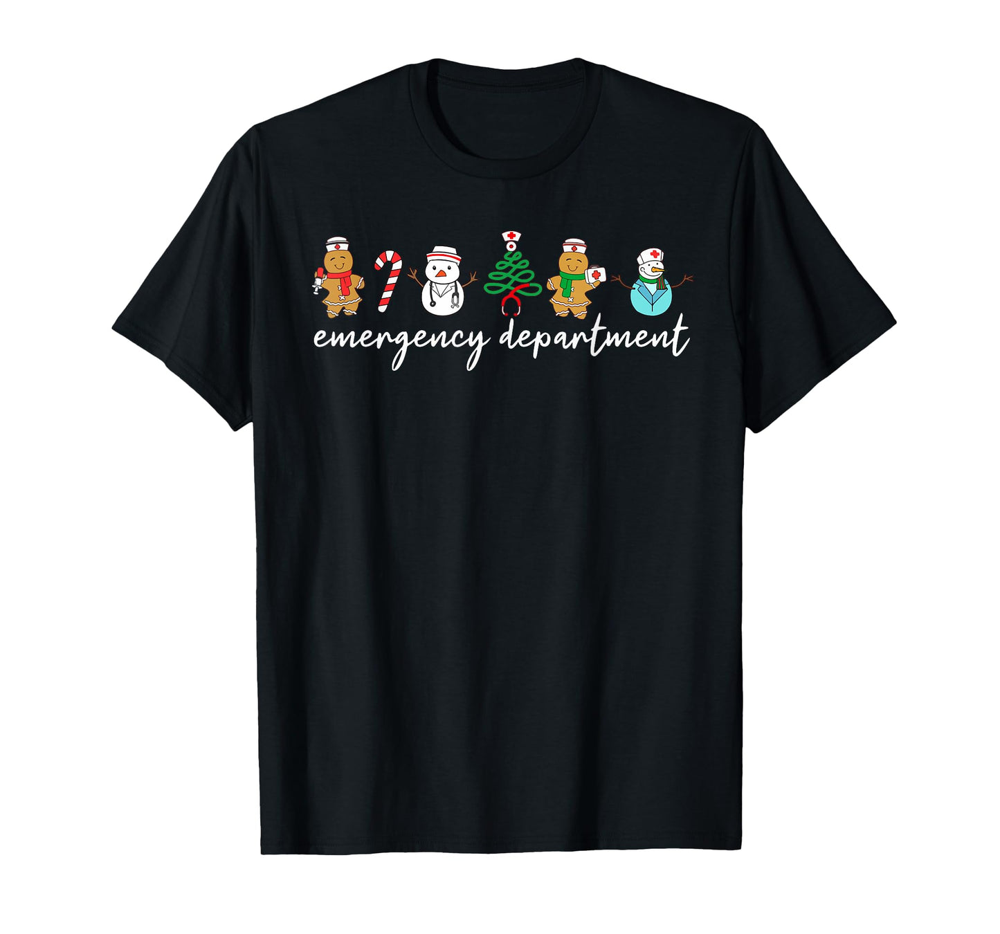 Christmas Emergency Room ER RN Nurse Department Healthcare T-Shirt