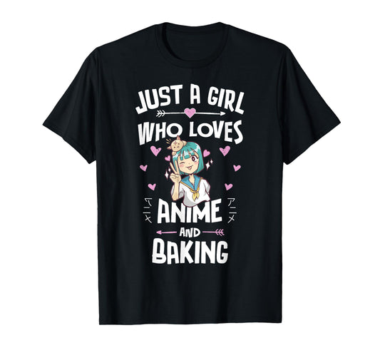 Anime And Baking Gifts for Daughter and Girls T-Shirt