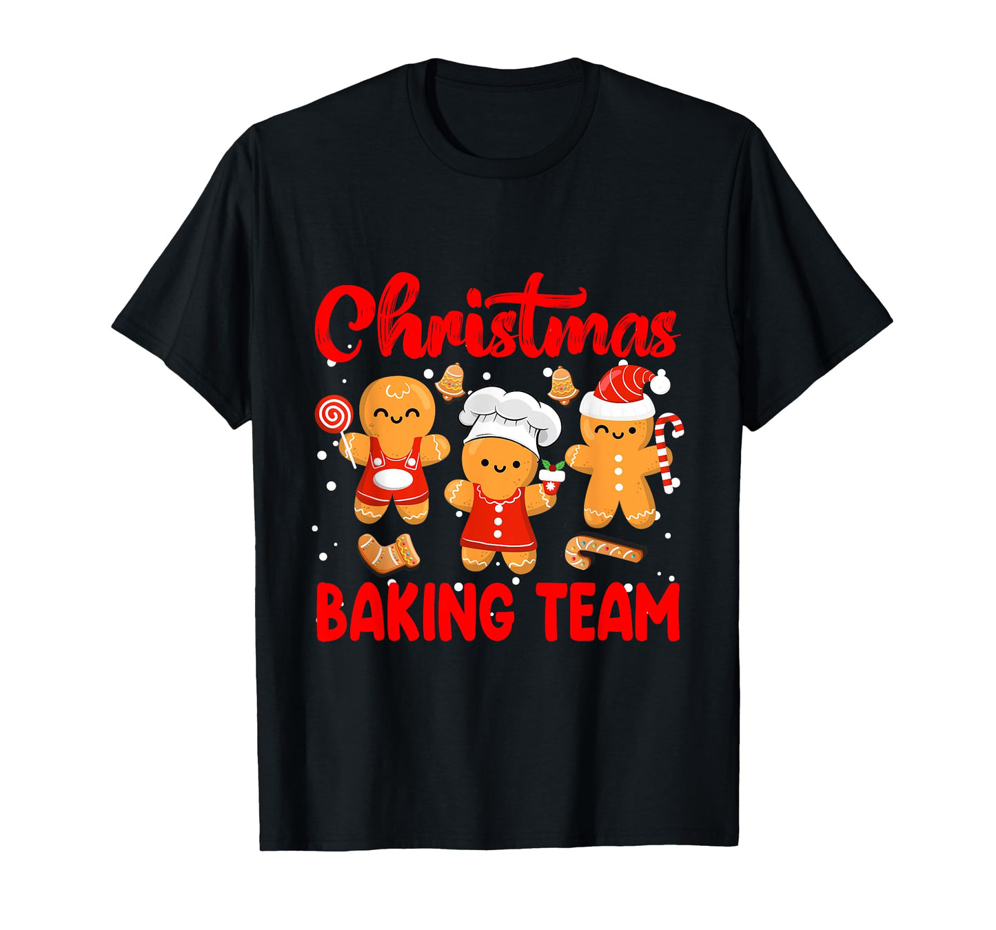 Christmas Baking Team Gingerbread Family Matching Pajamas T-Shirt