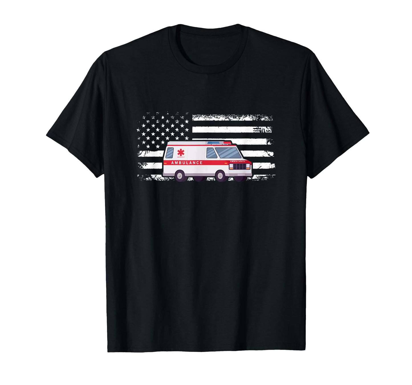 Ambulance Flag Ambulance Parademic EMT T-Shirt