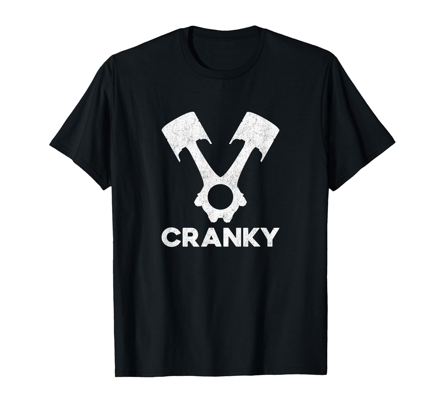 Cranky Car V8 Engine Crankshaft Cars Lover, Mechanic T-Shirt