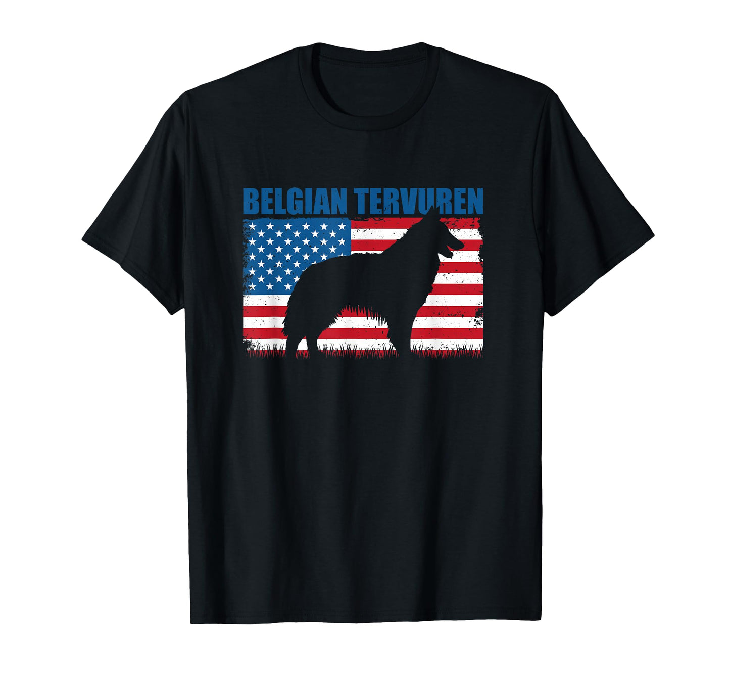 American Flag Belgian Tervuren Women Kids Men T-Shirt