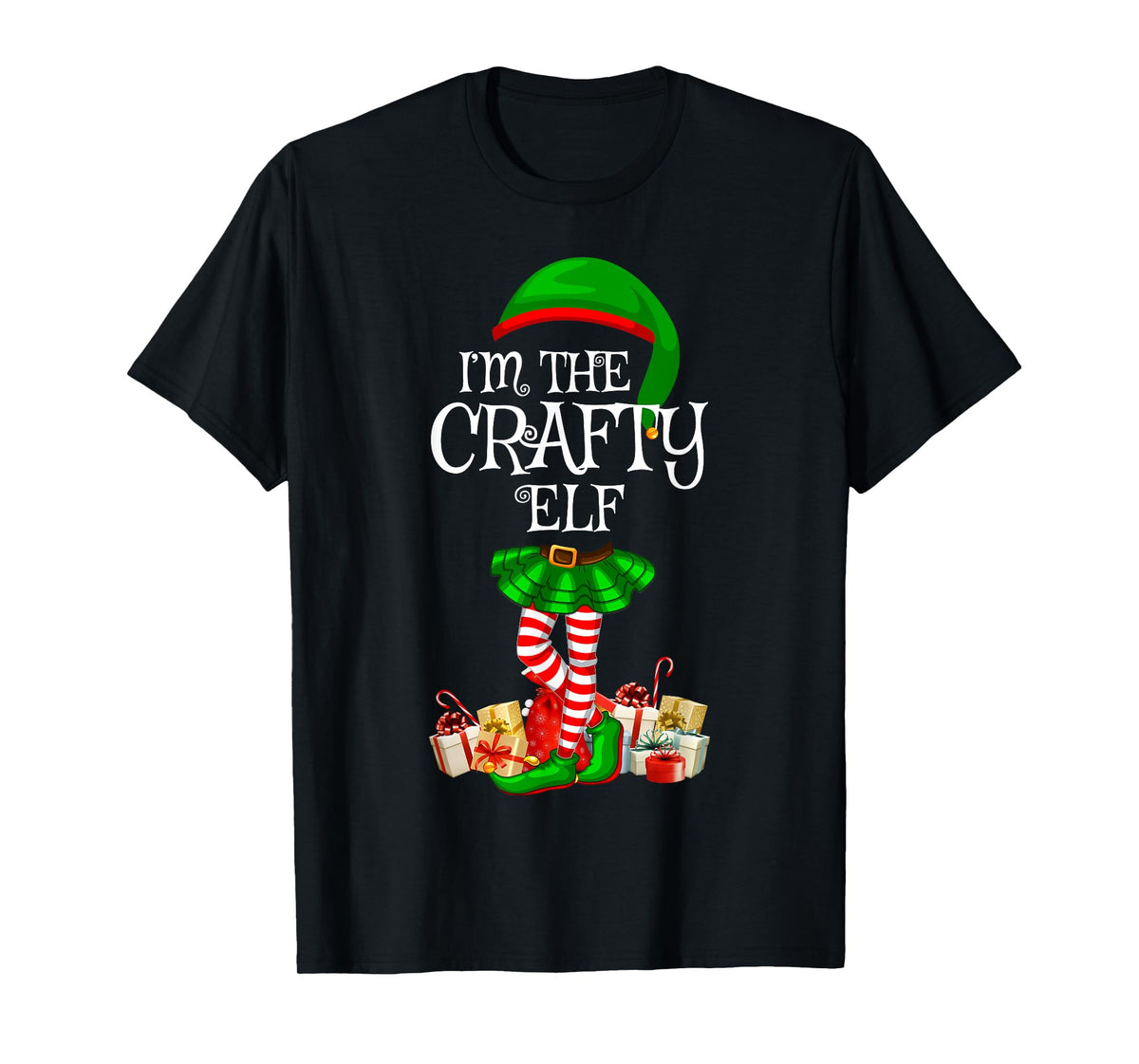 Matching Family Group I'm The Crafty Elf Christmas T-Shirt