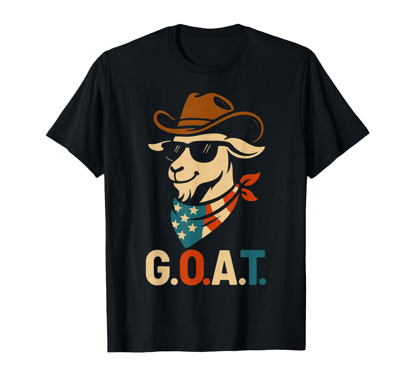USA 'Merica Goat 4th of July Men Women Kids Funny Patriotic T-Shirt