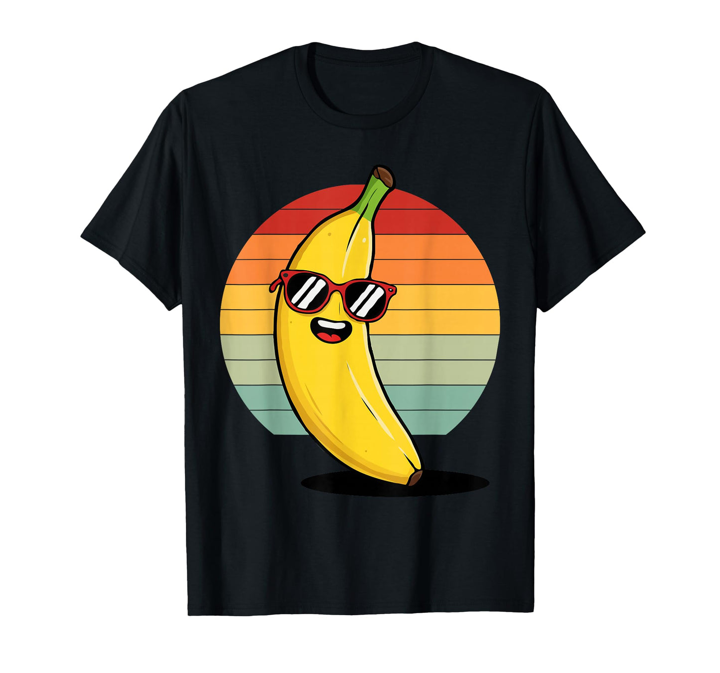 Retro Banana Novelty Fun For Men Women Kids Funny T-Shirt