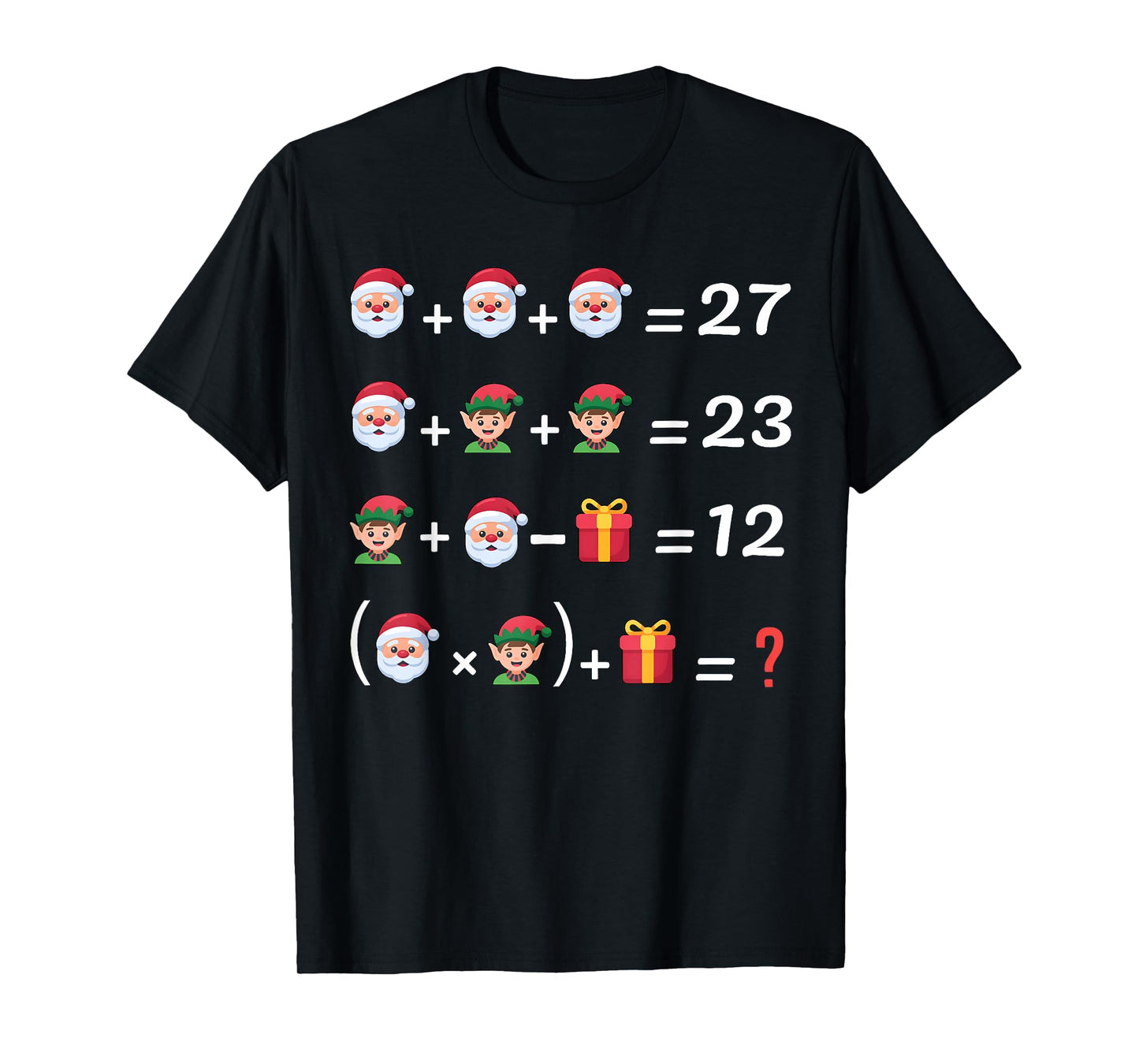 Funny 67 Meme Christmas Math Teacher Santa Six Seven Puzzle T-Shirt