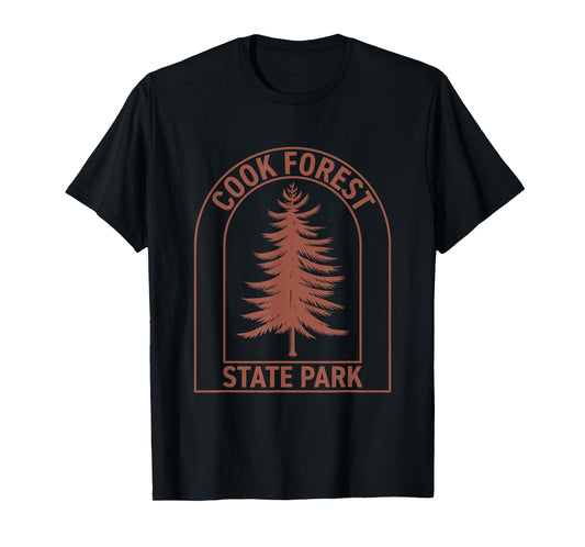 Cook Forest State Park Pennsylvania Vintage Tree T-Shirt