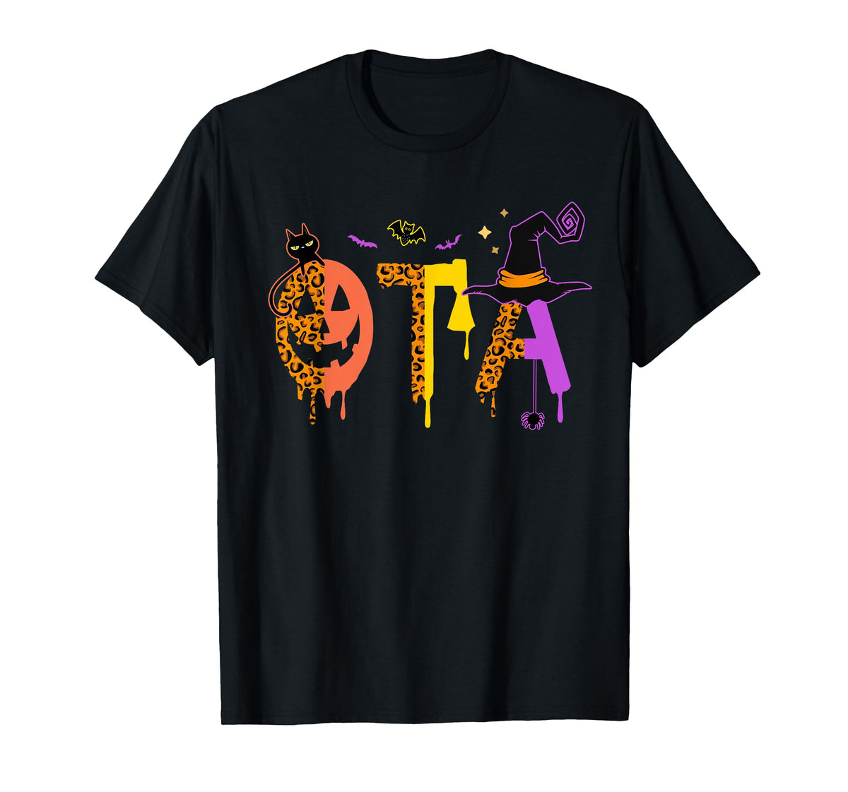 OTA Witch Leopard Occupational Therapy Assistant Halloween T-Shirt