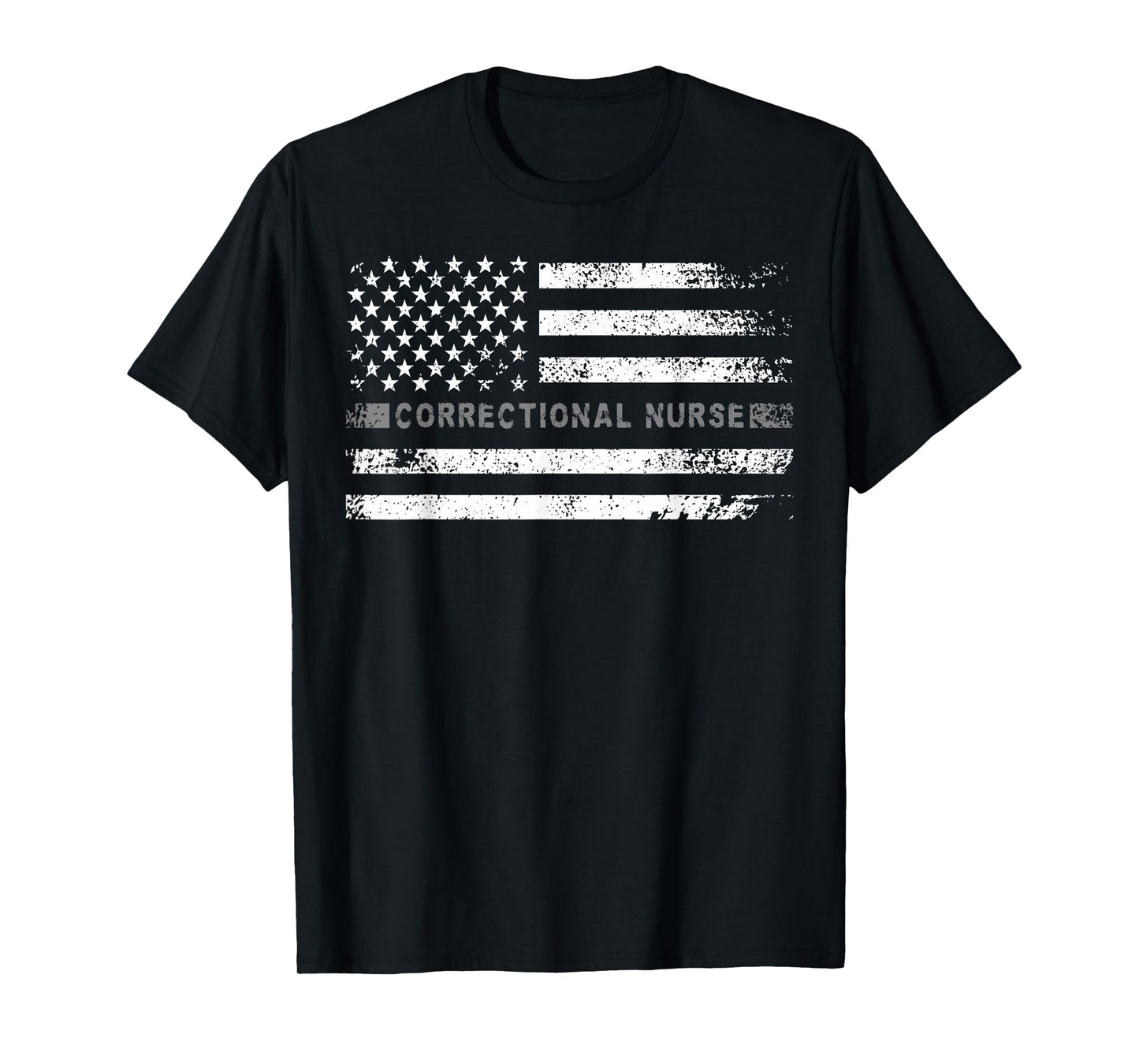 Corrections Nurse US Flag Correctional Nursing T-Shirt