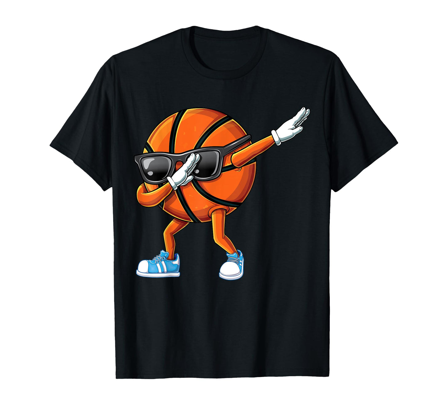 3fie Dabbing Basketball Sunglasses Ball Graphic Funny Dab T-Shirt