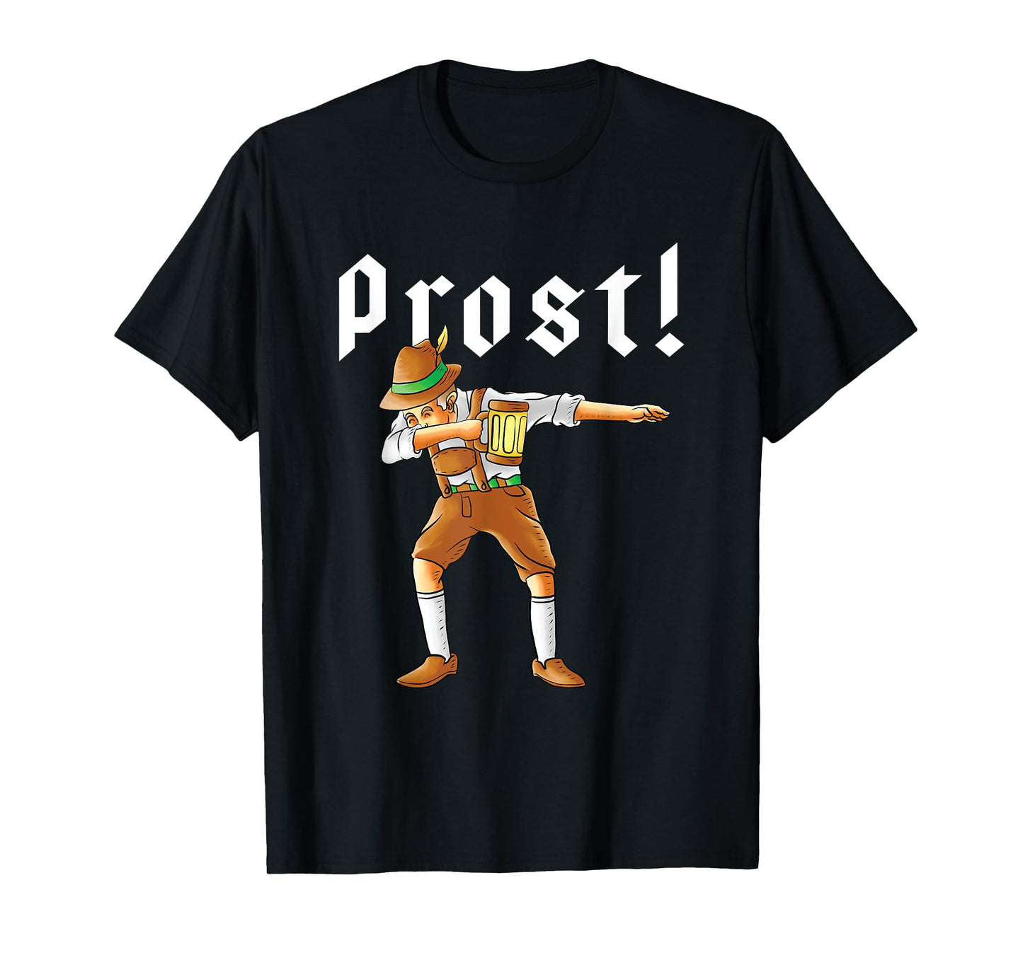 Dabbing German With Beer & Lederhosen Dab Dance Oktoberfest T-Shirt