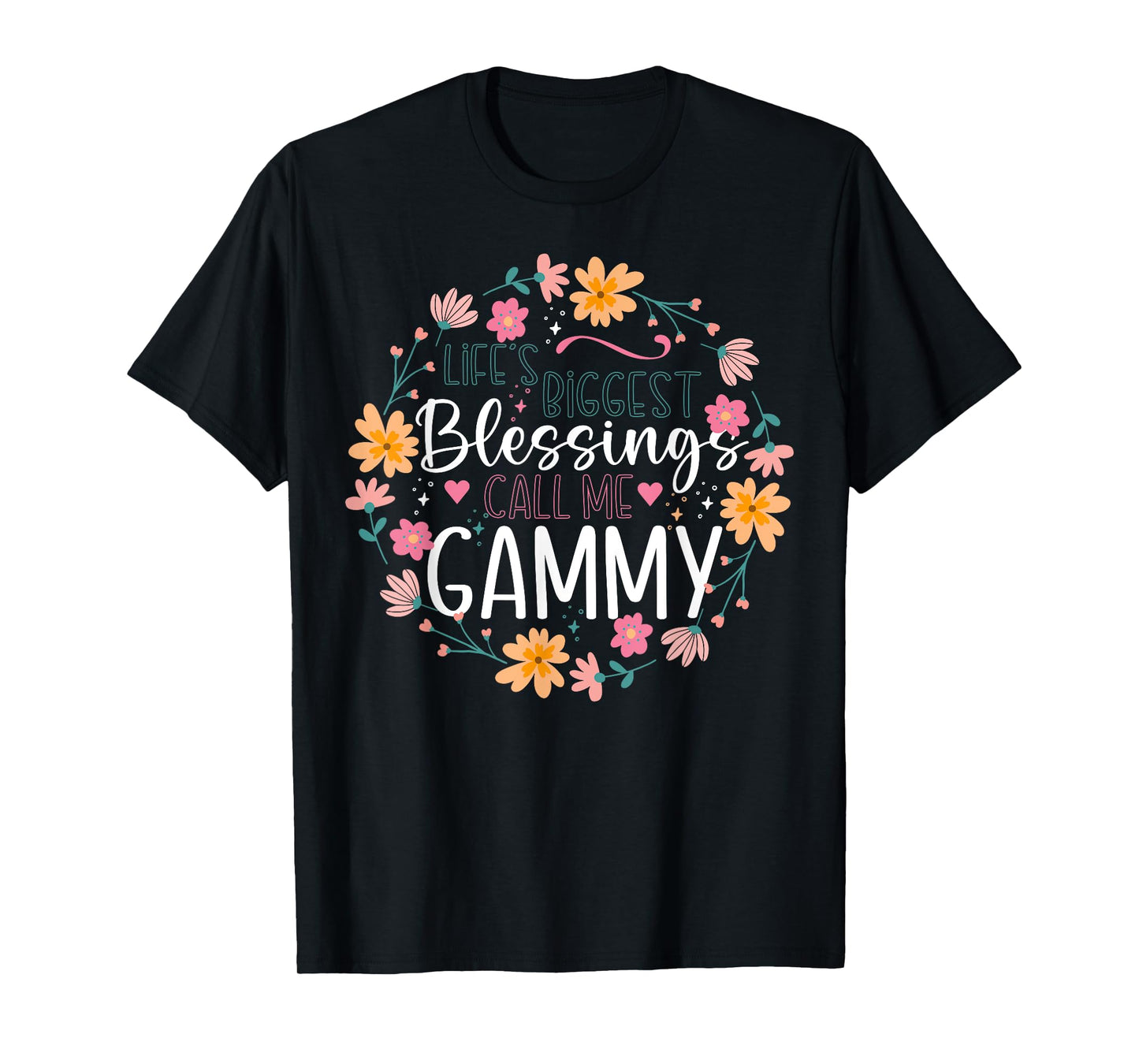 Floral Gammy Grandmother Grandma For Women T-Shirt