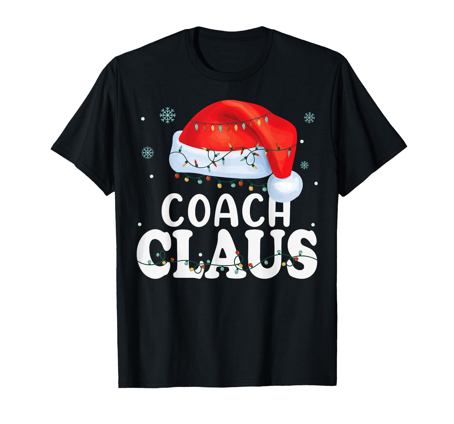 Coach Santa Claus Christmas Funny Matching Costume T-Shirt