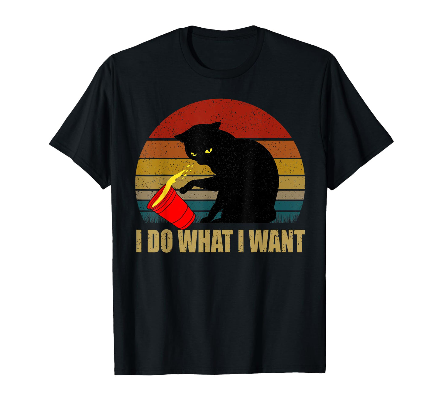 Angry Cat Evil T-Shirt for Men Women Girls Kids