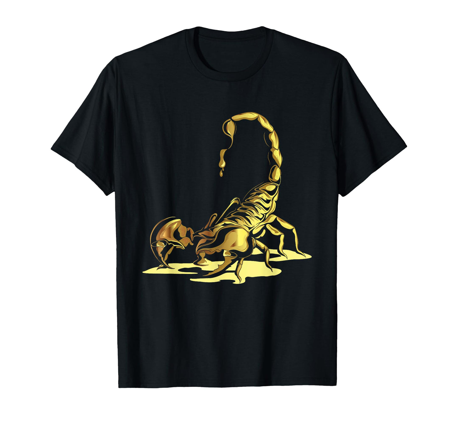 Gold Scorpion Lover Arachnid Scorpio Zodiac T-Shirt
