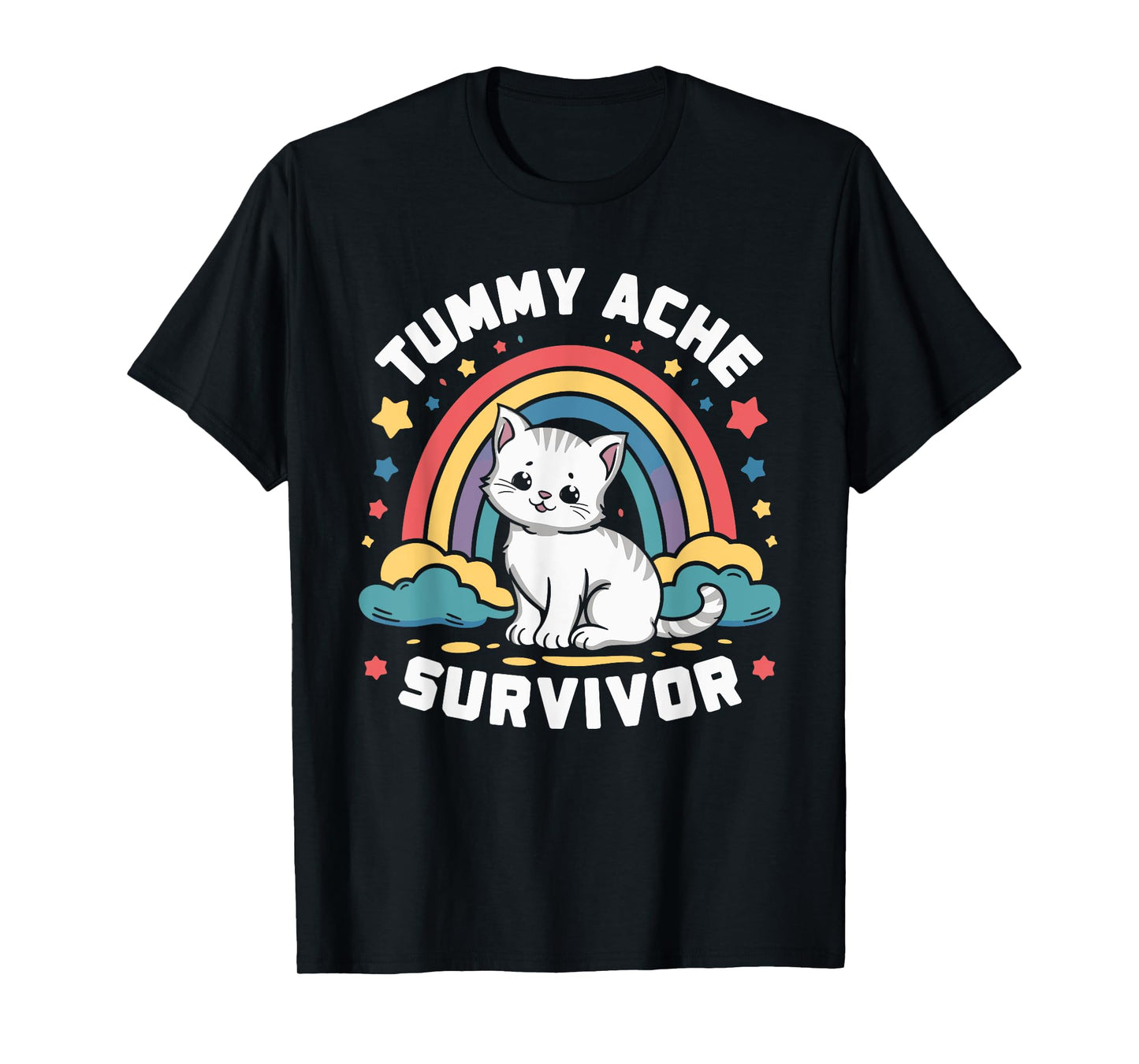 Tummy Ache Survivor Cat T-Shirt