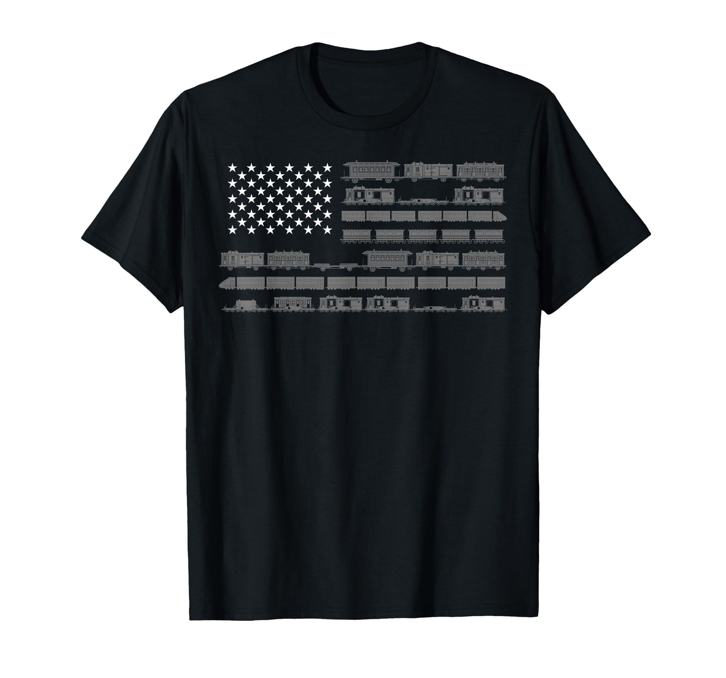 Funny Model Railroad Train Worker Gift | Cute USA Conductor T-Shirt