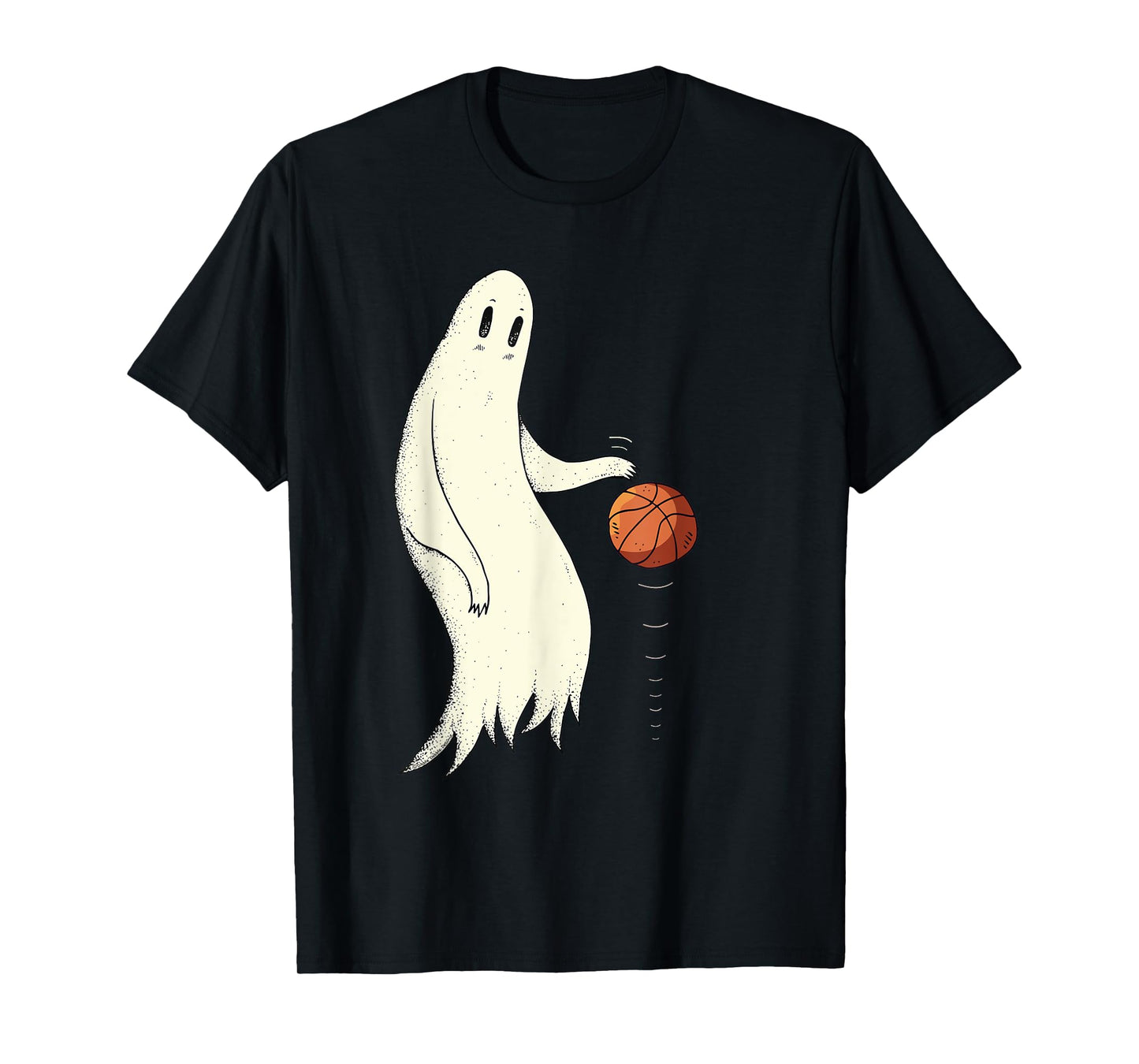 Funny Cool Ghost Dribbling Basketball - Halloween Basketball T-Shirt