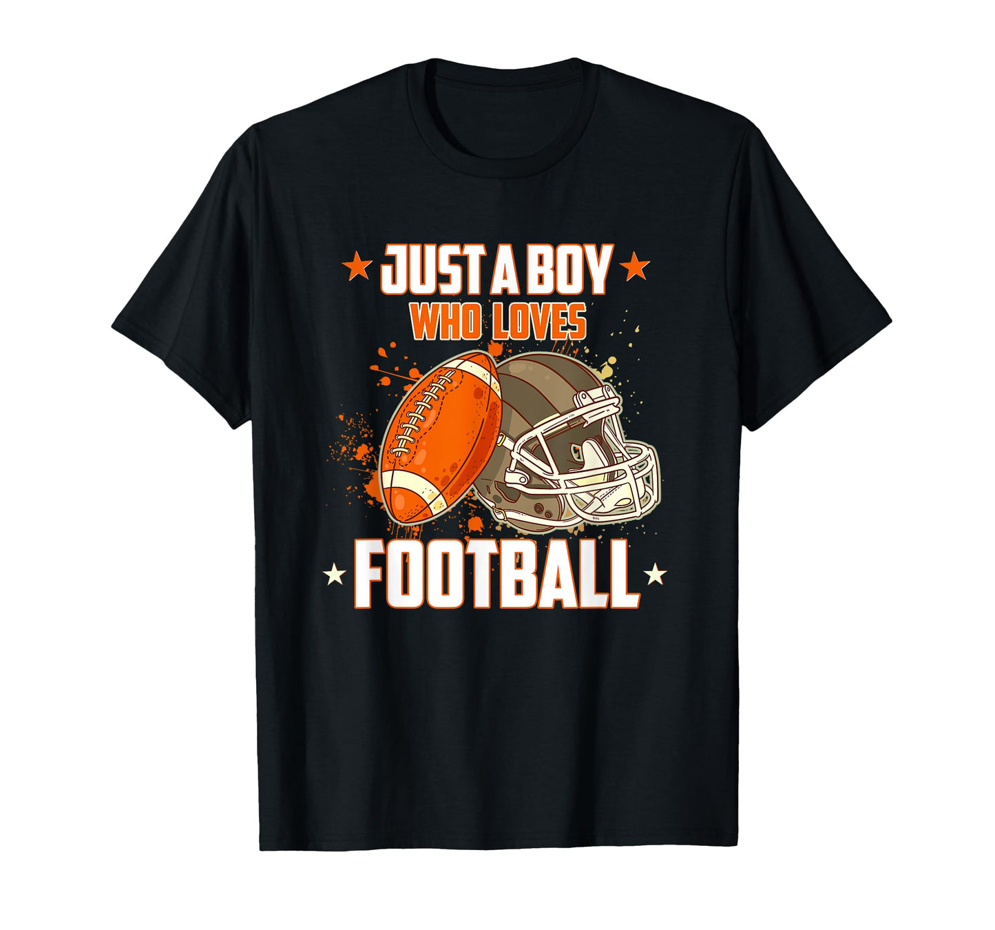 American Football Helmet Just A Boy Who Loves Football T-Shirt