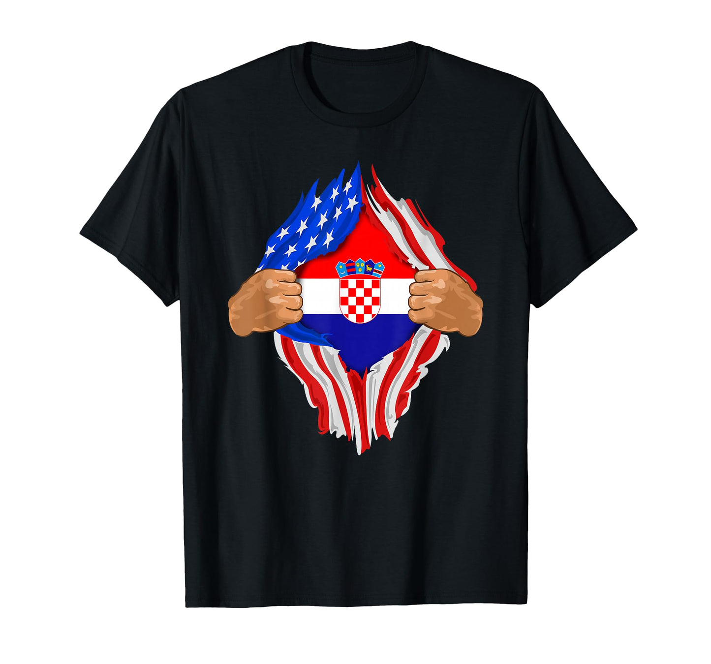 Croatian Blood Inside Me T-Shirt | Croatia Flag Gift T-Shirt