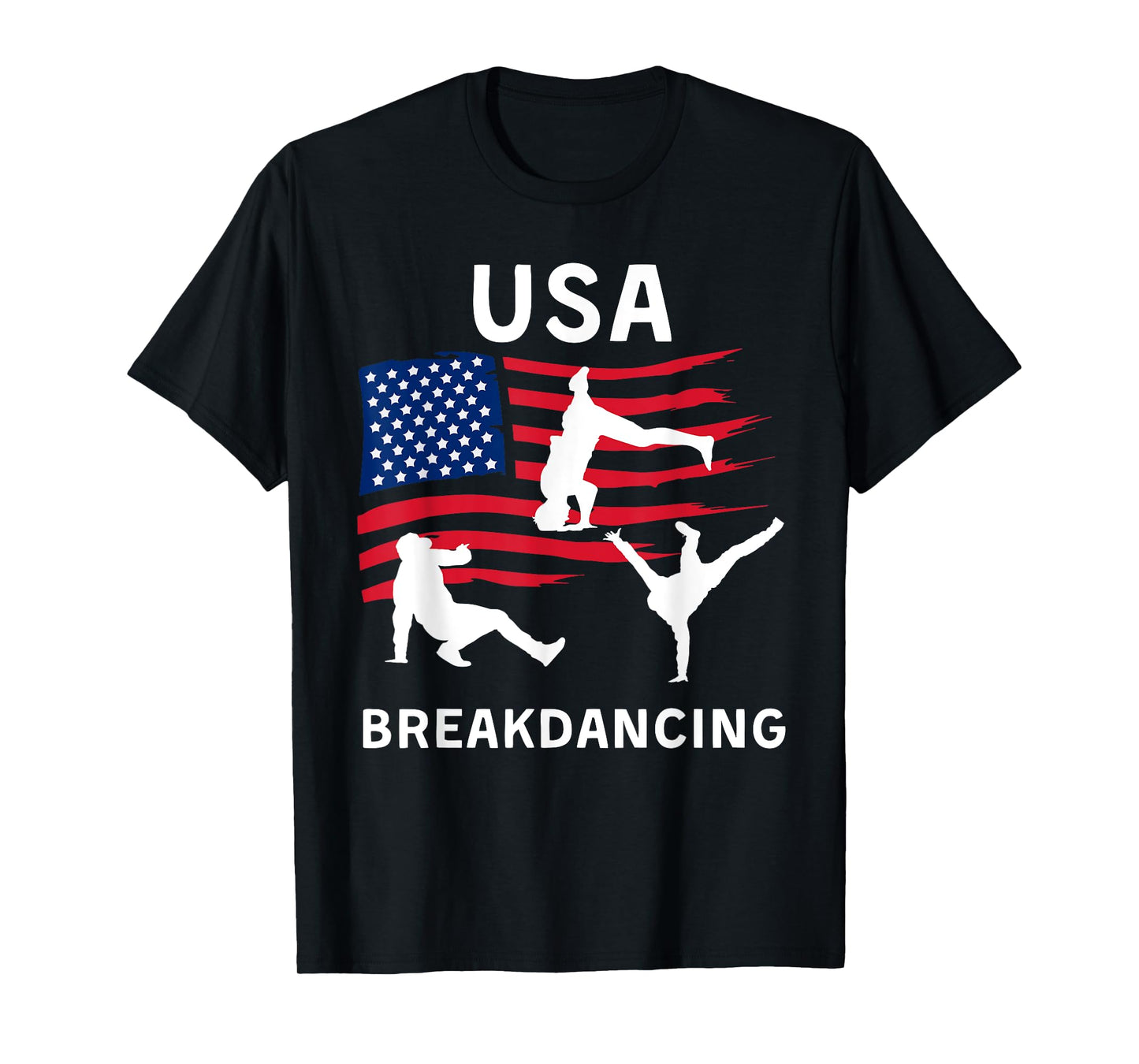 USA Breakdancing - Breakdancing USA Flag T-Shirt