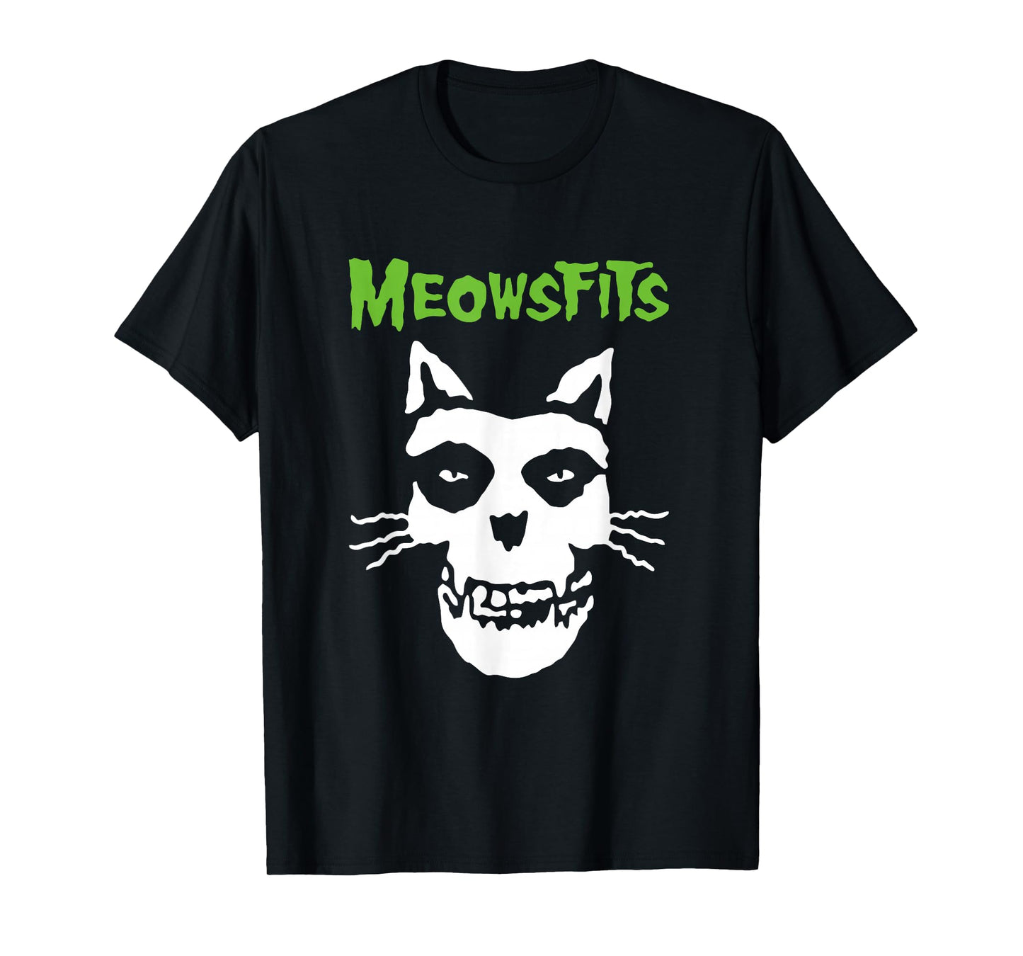 Meowsfits Cats Kittens Meow Funny Parody Band for Cat Lover T-Shirt