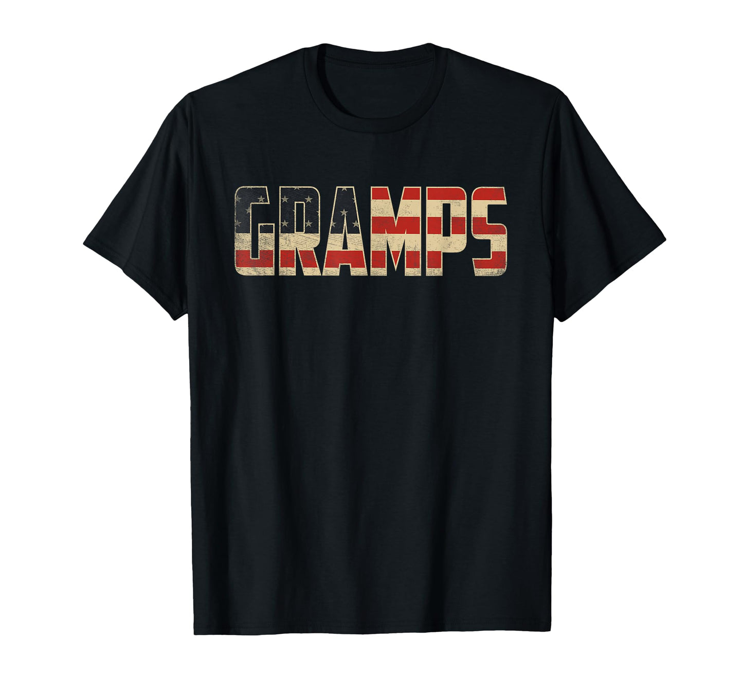 Gramps Bold Patriotic American Flag Father’s Day Gramps T-Shirt