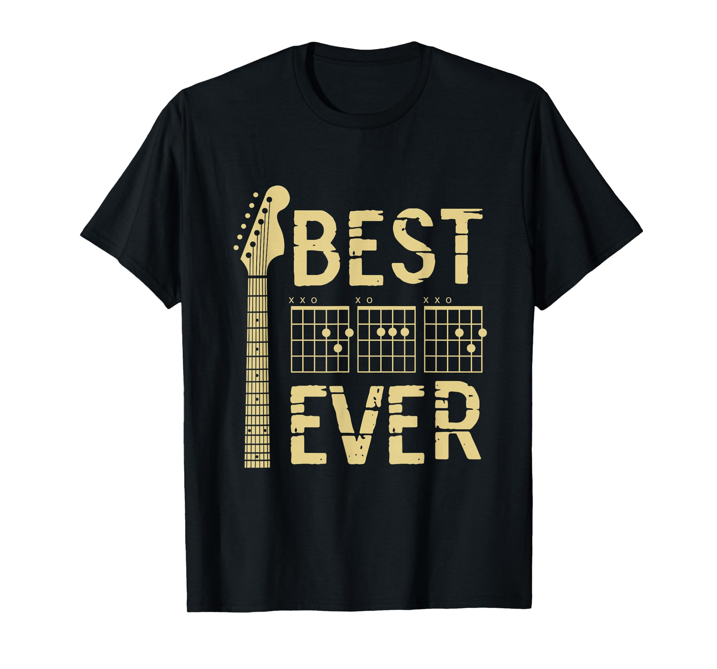 Guitarist Father Best Dad Ever D A D Chord Gifts Guitar T-Shirt Small