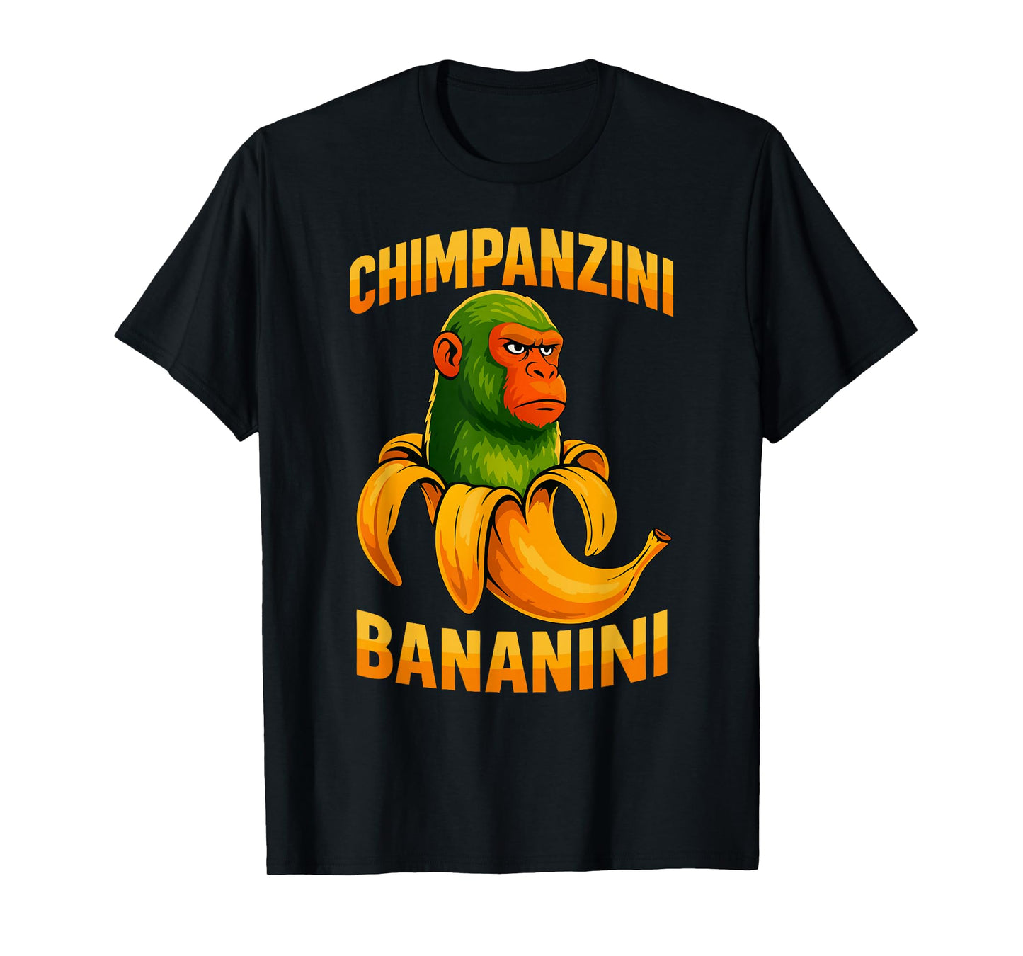 Monkey Meme Italian Brainrot Chimpanzini Bananini T-Shirt