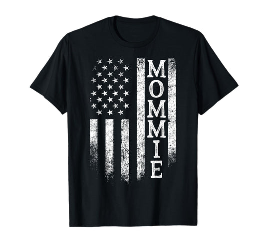Mommie American Flag Patriotic Mother's Day T-Shirt