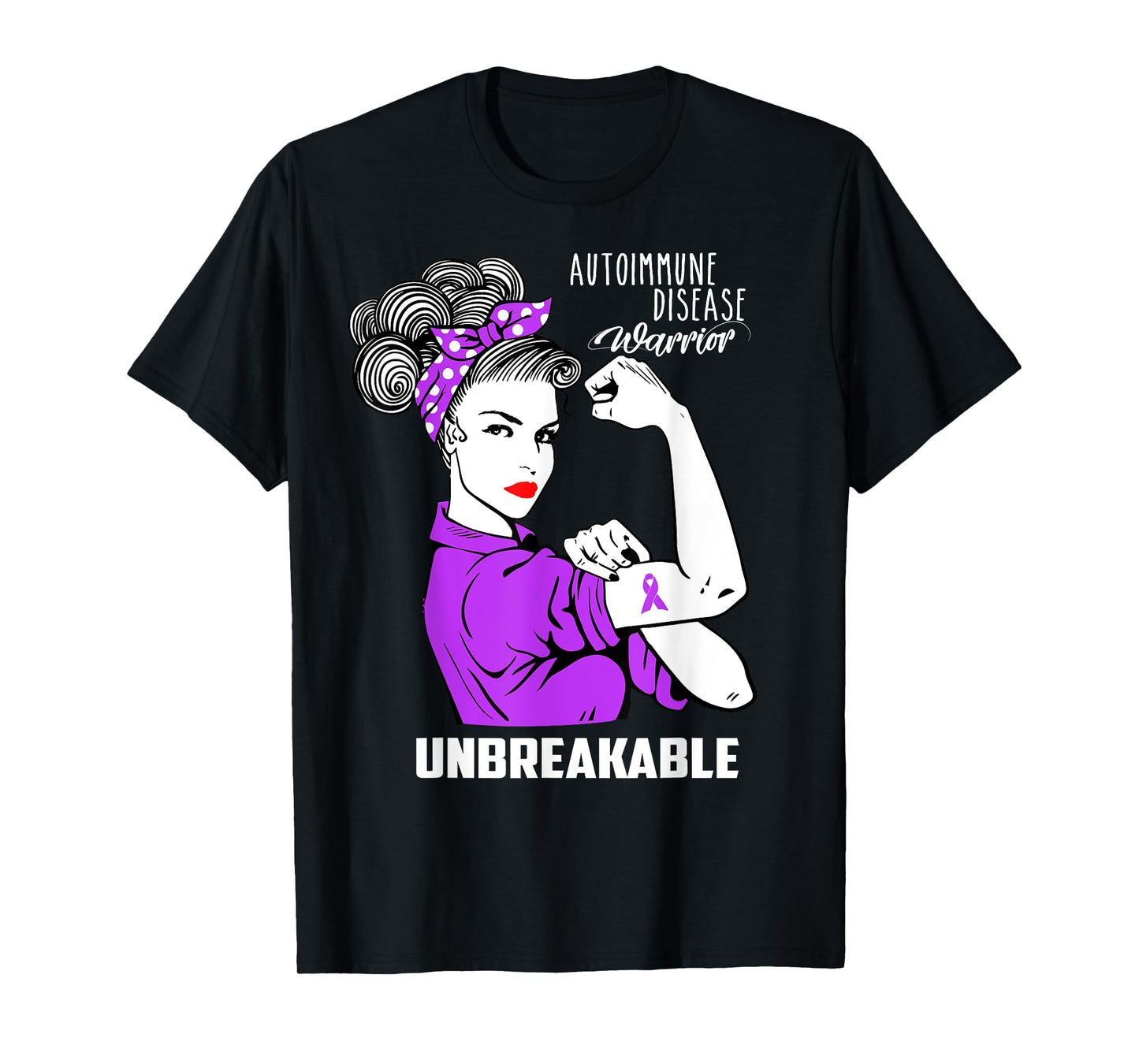 Autoimmune Disease Warrior Unbreakable Shirt Awareness Gift T-Shirt