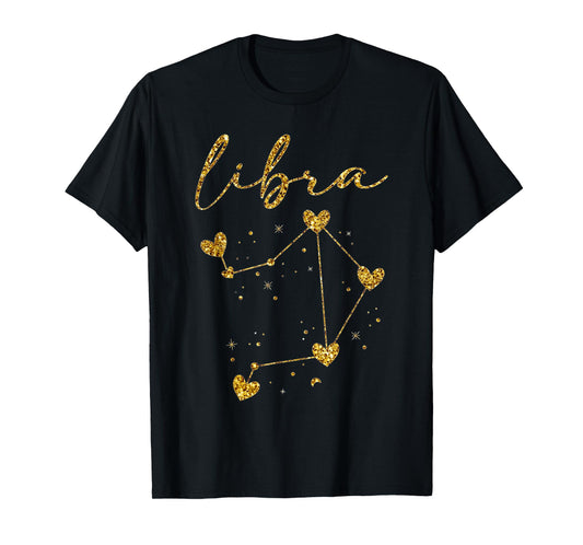 Libra Zodiac Sign September October Birthday Men Women Kids T-Shirt
